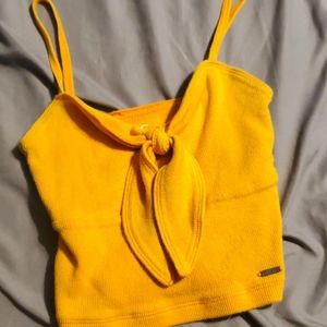 Hollister size xs yellow
